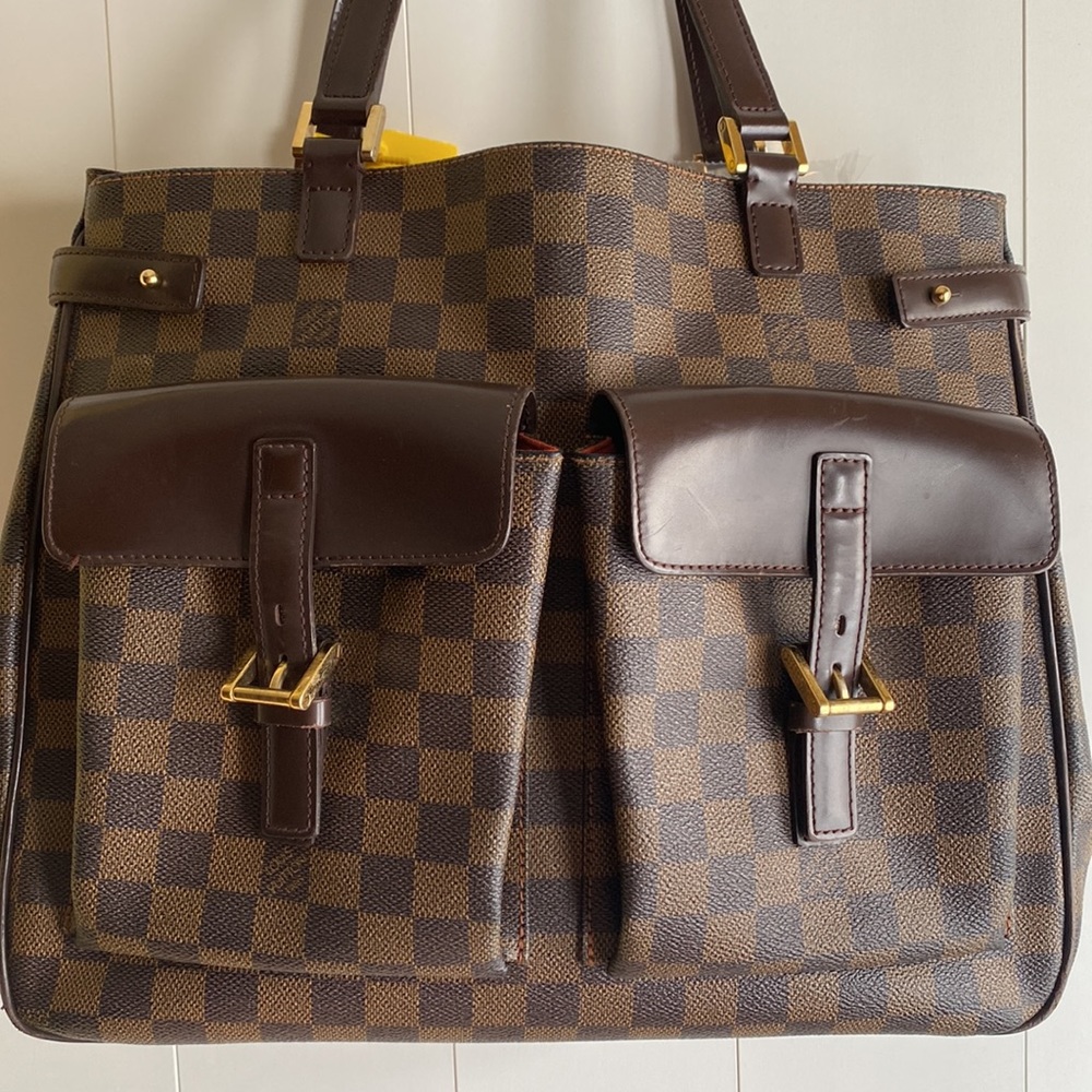 Louis Vuitton Discontinued Damier Ebene Uzes Manhattan Shoulder Bag - Picture 5 of 16